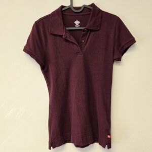 Dickies Girls Polo Top burgundy L